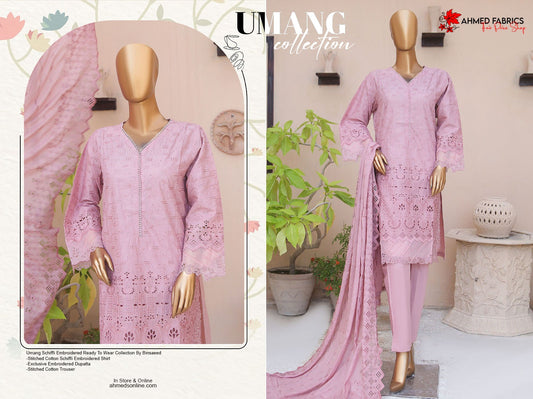 UMANG - 3 Piece Ready To Wear Collection By Binsaeed